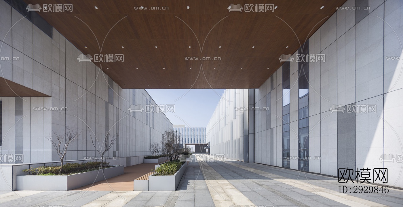 现代文体建筑效果图下载（渲染图4）