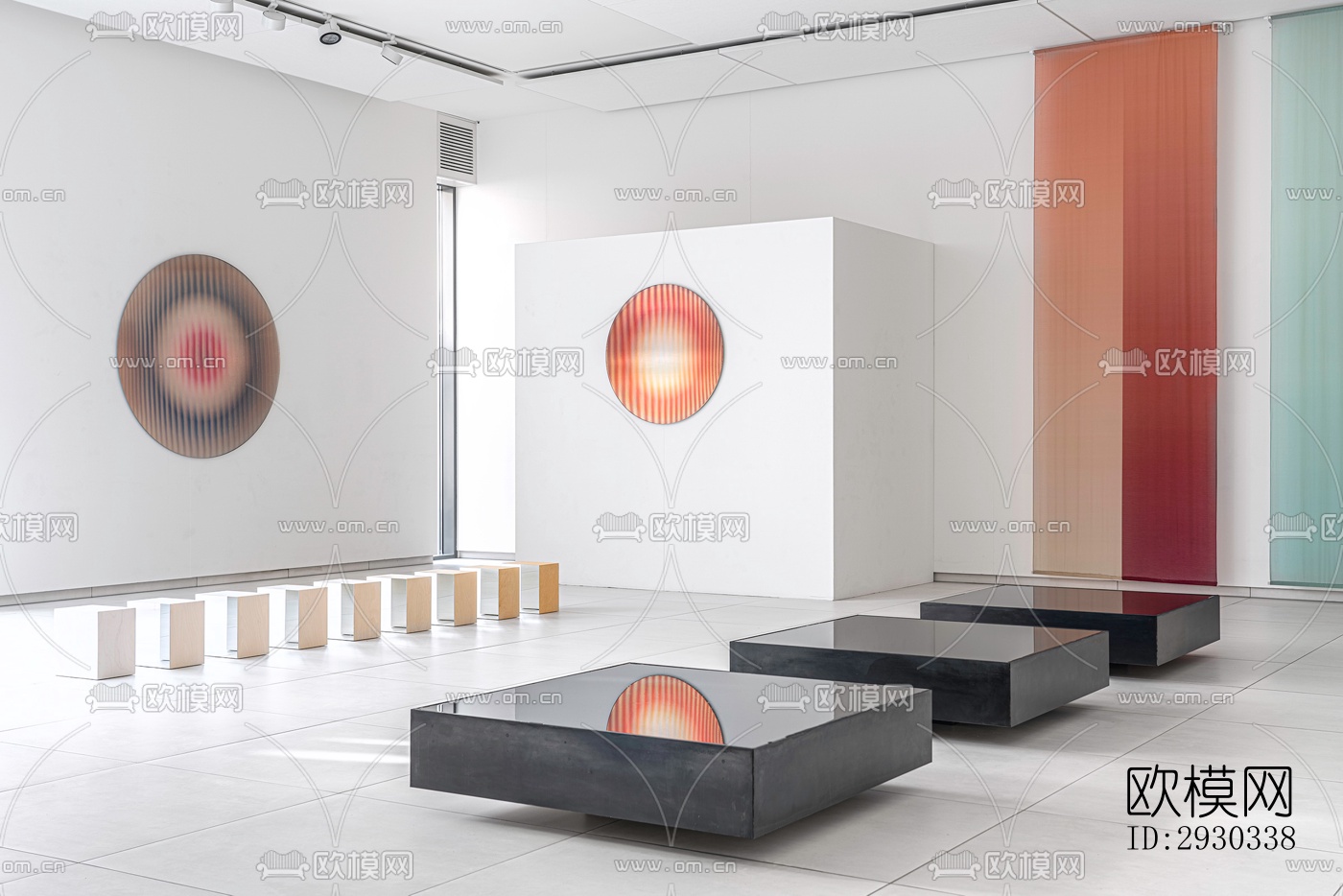 现代展览展厅效果图下载（渲染图5）