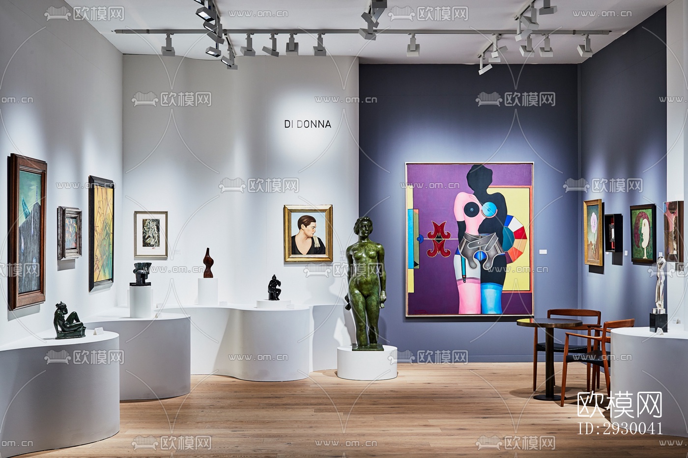 后现代展览展厅效果图下载（渲染图5）