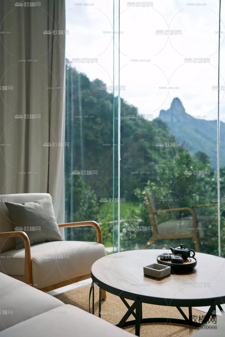 现代酒店民宿效果图下载（渲染图9）