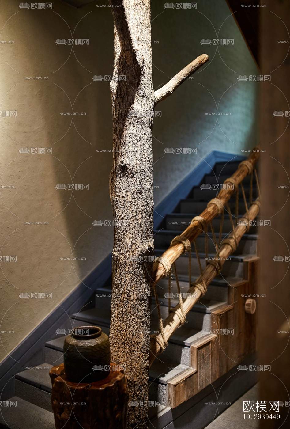 中式酒店民宿效果图下载（渲染图8）