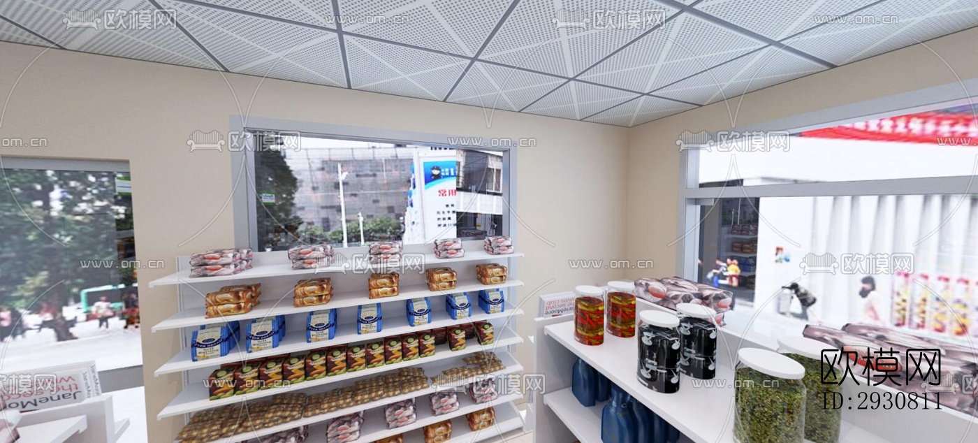 现代零售店铺效果图下载（渲染图4）