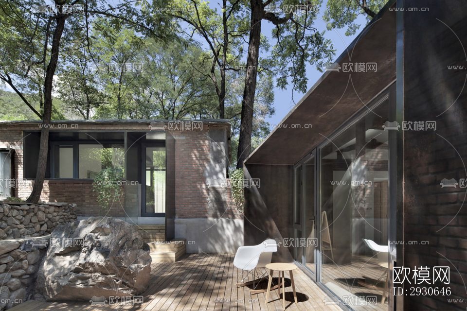 现代酒店民宿效果图下载（渲染图8）