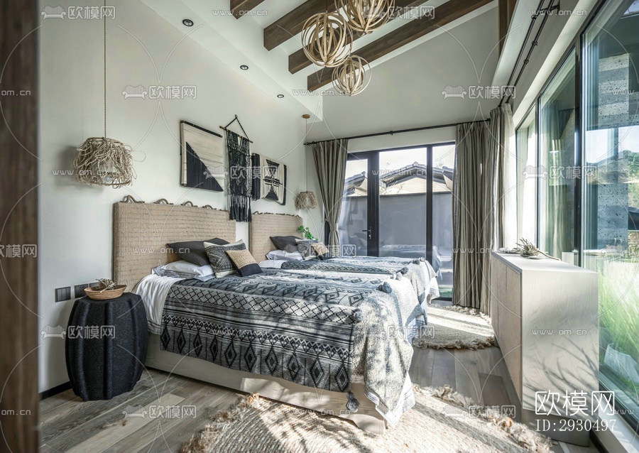 侘寂酒店民宿效果图下载（渲染图14）