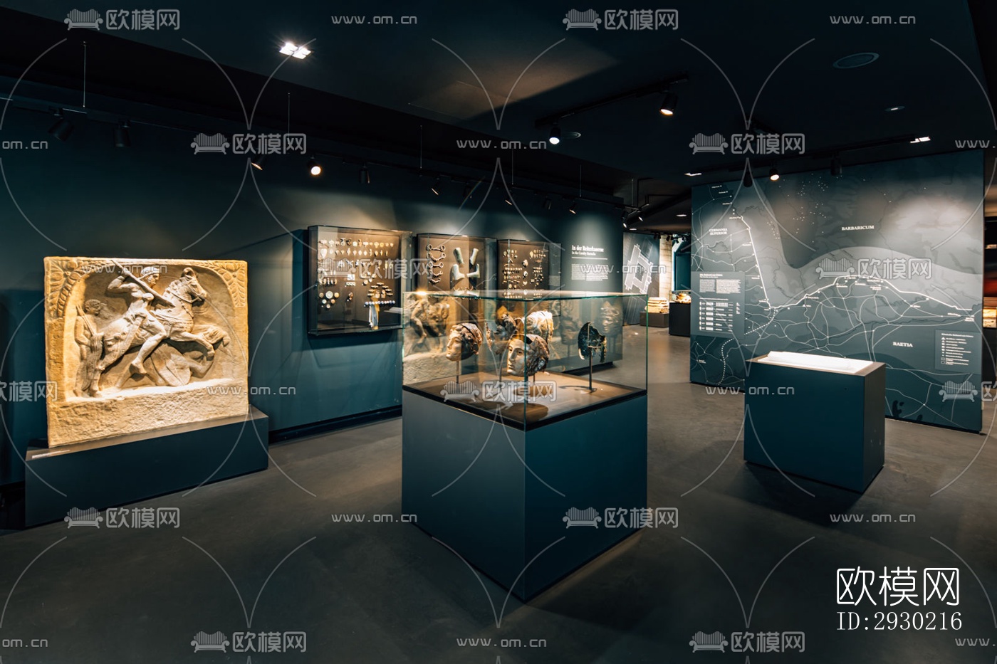 现代展览展厅效果图下载（渲染图3）