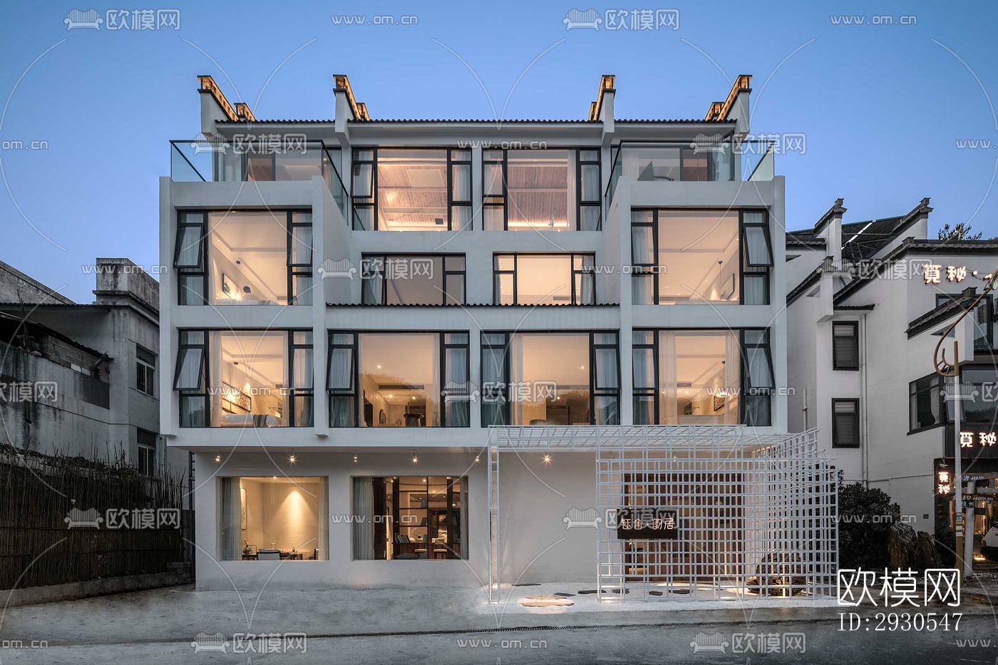 北欧酒店民宿效果图下载（渲染图14）