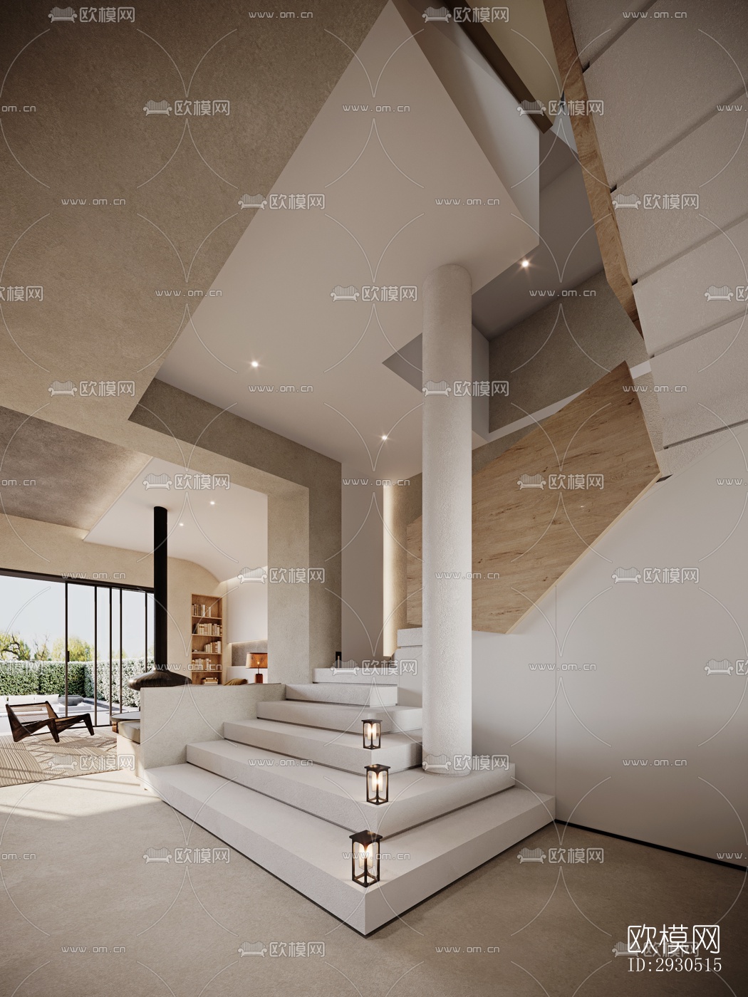 侘寂酒店民宿效果图下载（渲染图3）