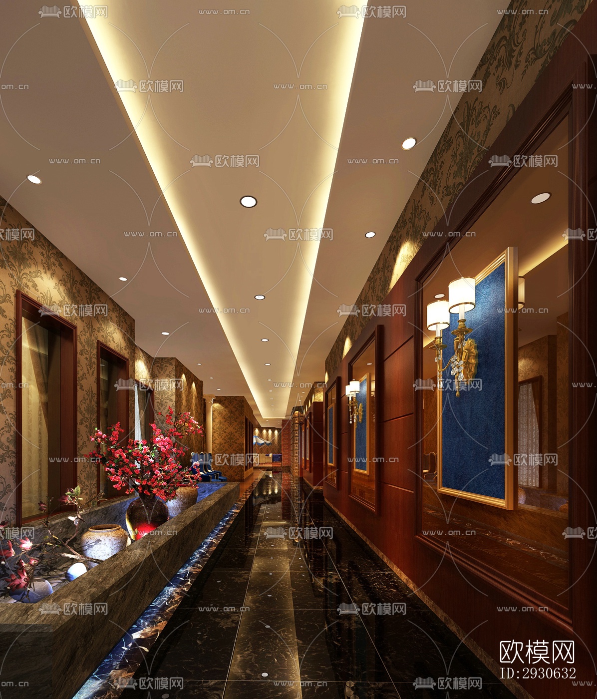 欧式酒店民宿效果图下载（渲染图2）