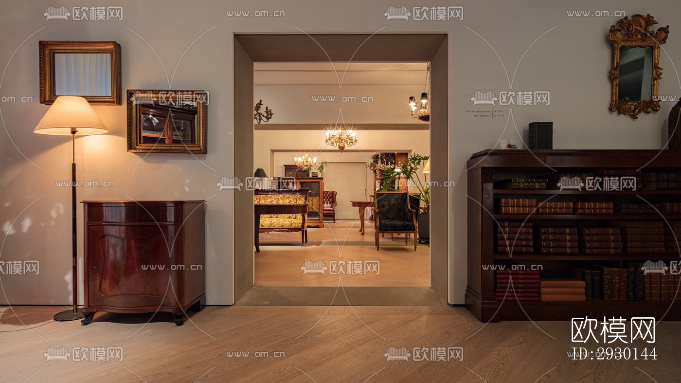 现代展览展厅效果图下载（渲染图2）