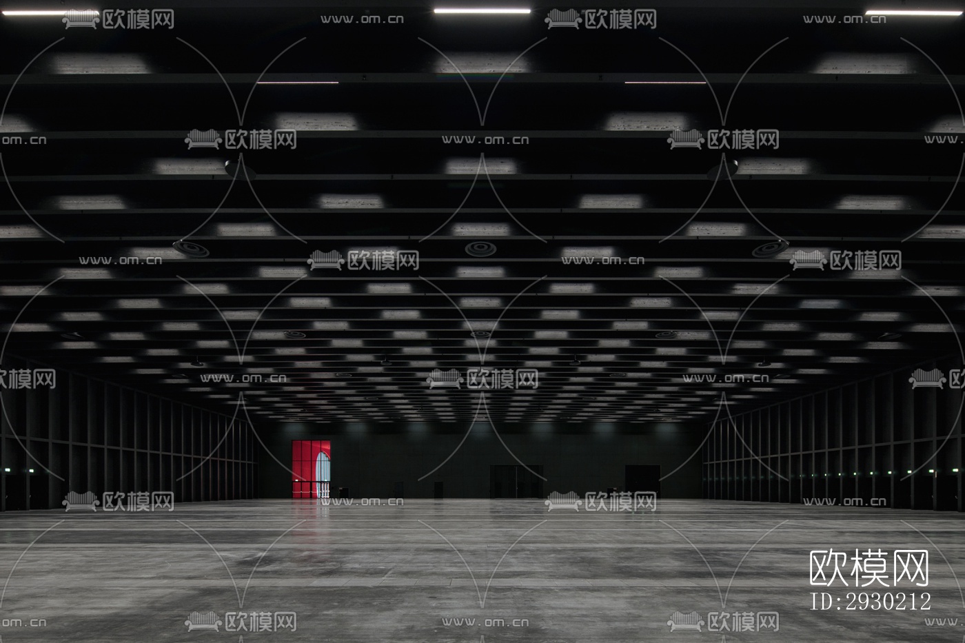 现代展览展厅效果图下载（渲染图7）