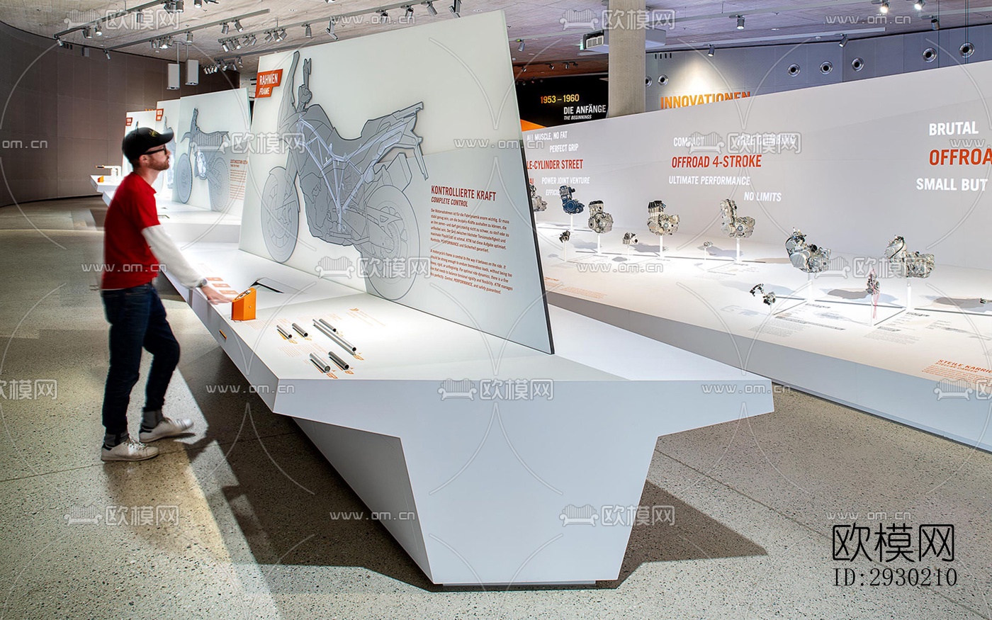 现代展览展厅效果图下载（渲染图6）