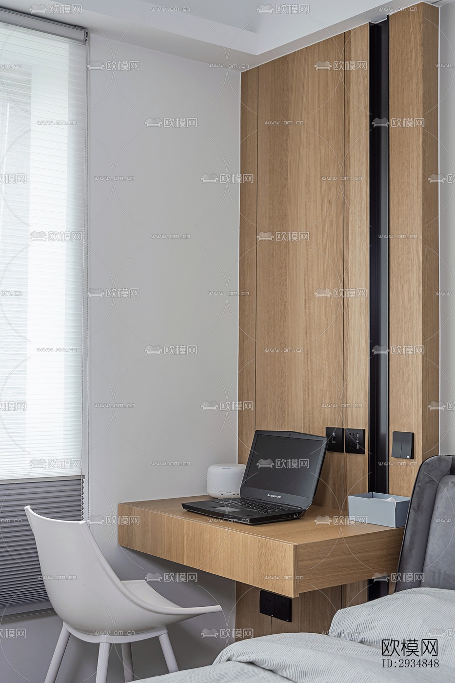 现代平层效果图下载（渲染图8）