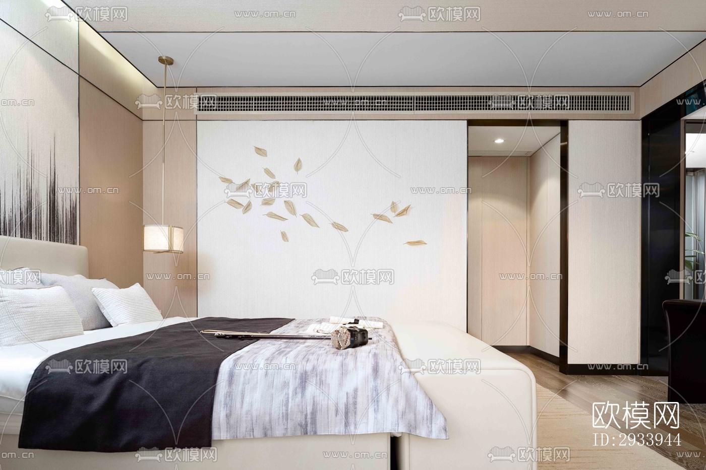 新中式别墅效果图下载（渲染图13）