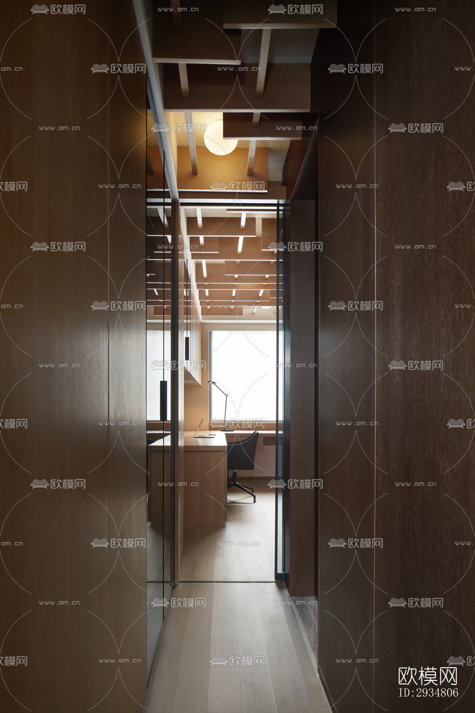 现代平层效果图下载（渲染图15）