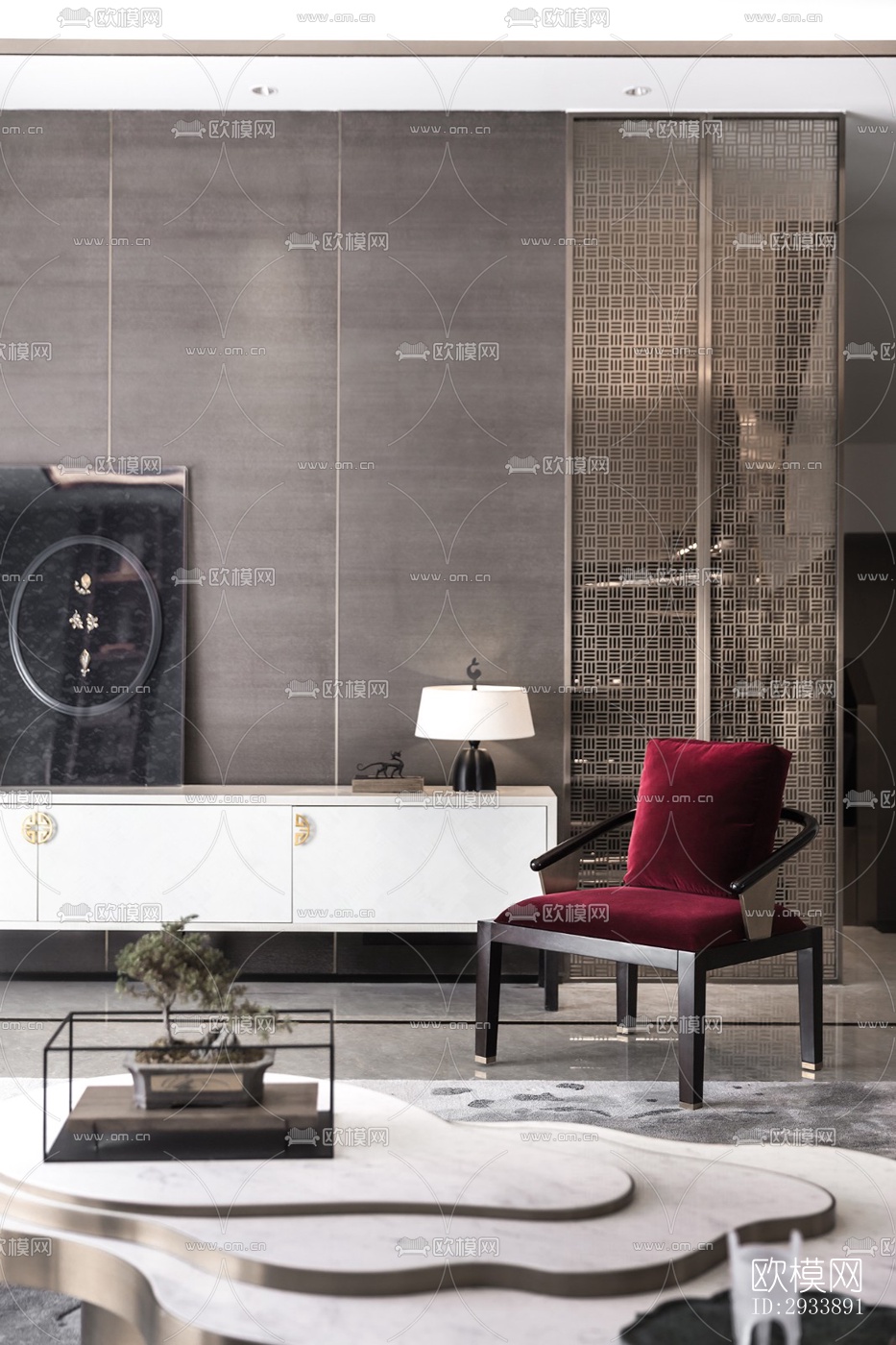 后现代别墅效果图下载（渲染图16）