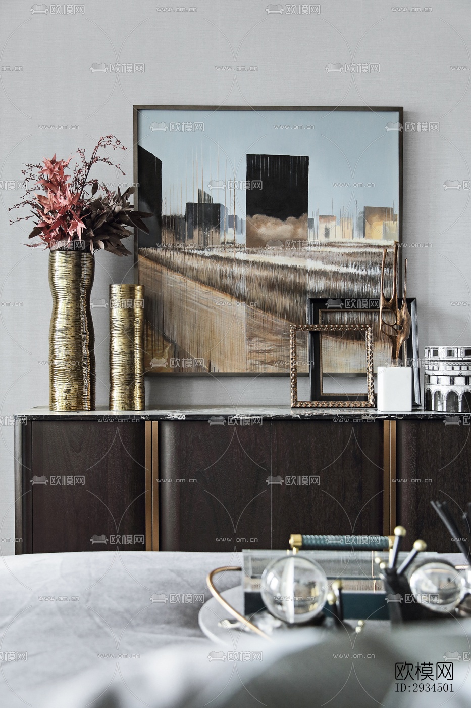 新中式平层效果图下载（渲染图1）