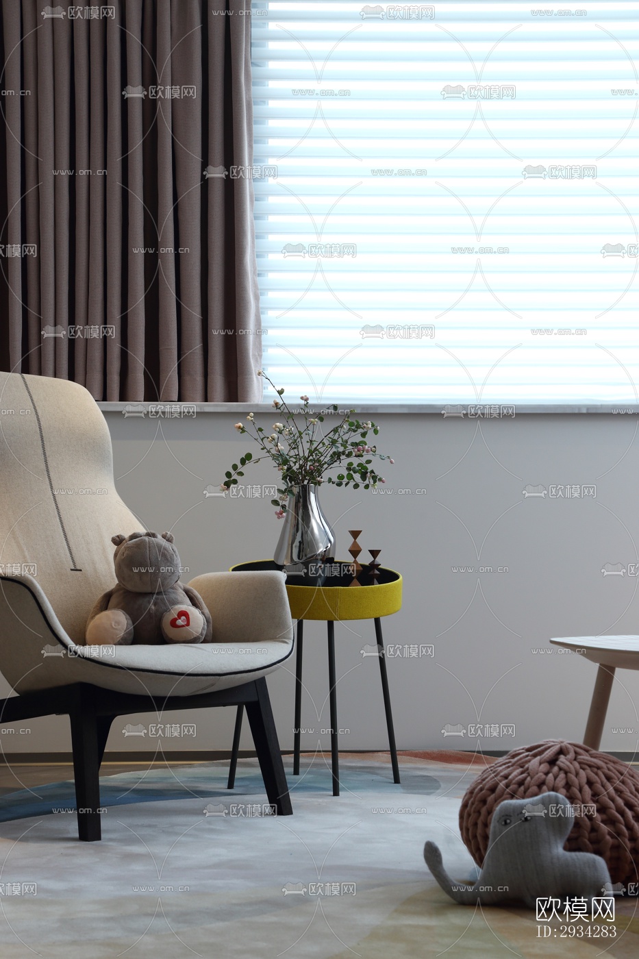 现代复式效果图下载（渲染图12）