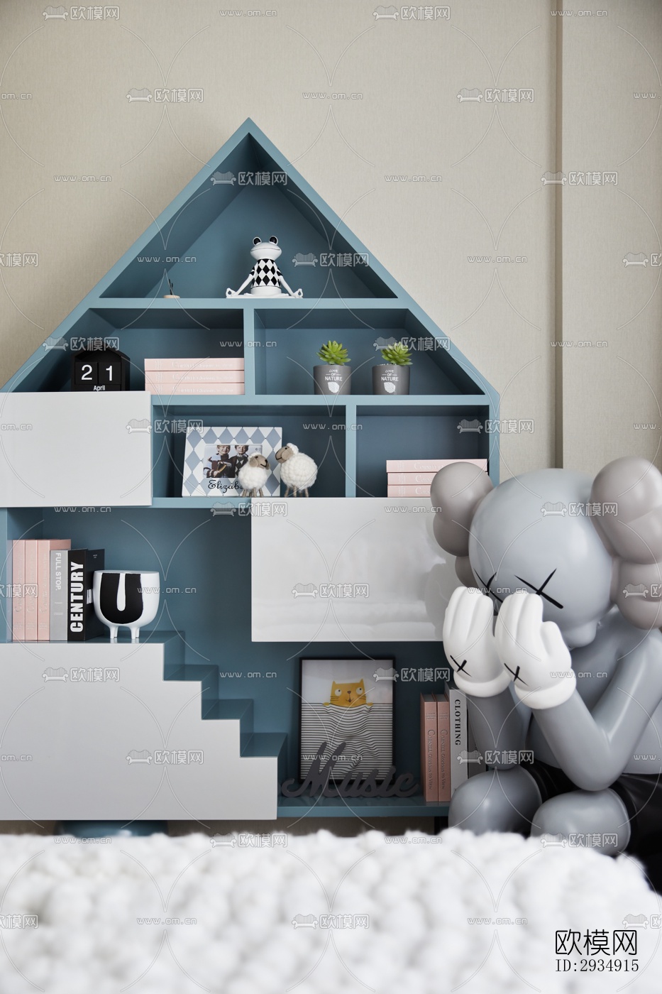 现代平层效果图下载（渲染图14）