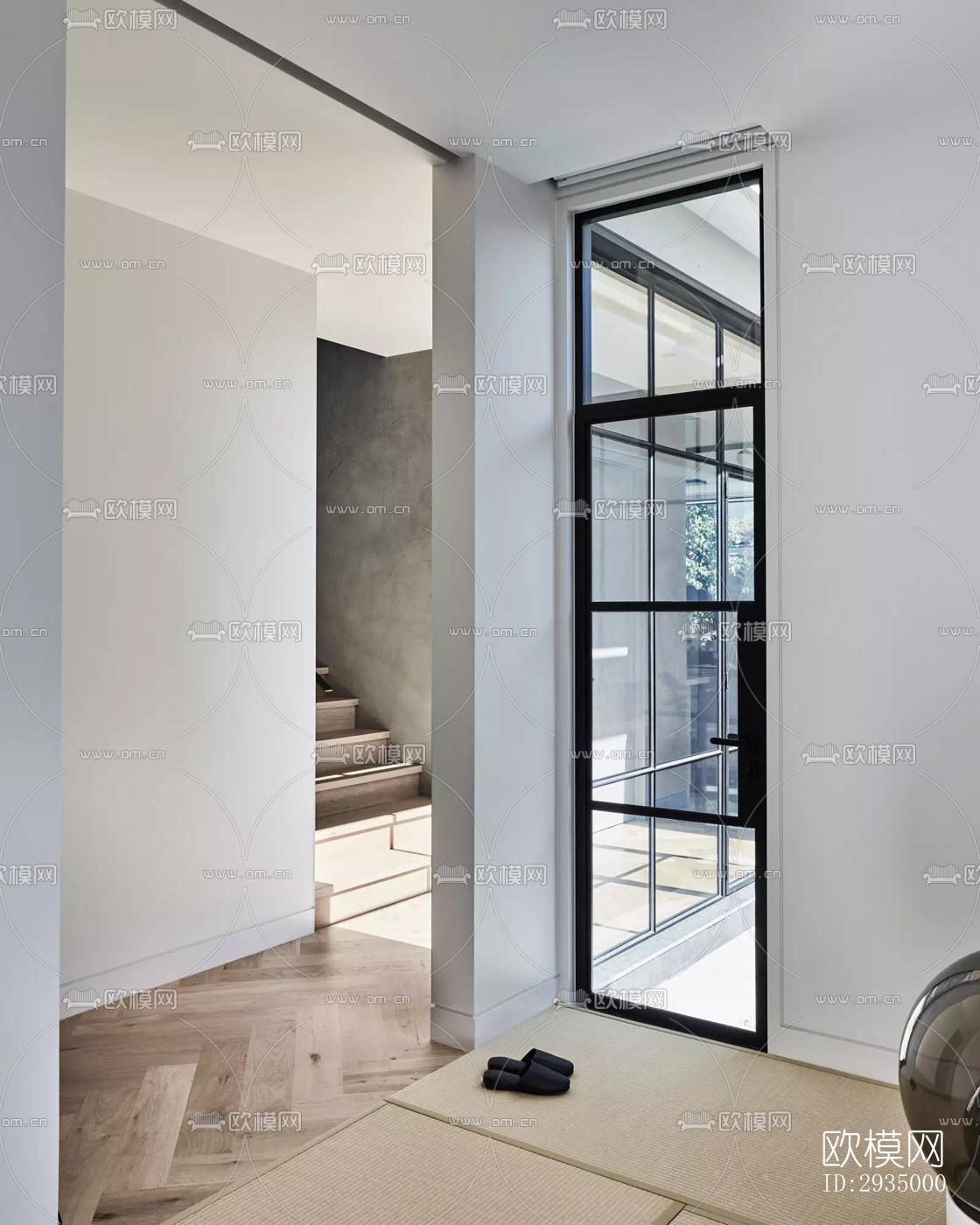 现代平层效果图下载（渲染图9）