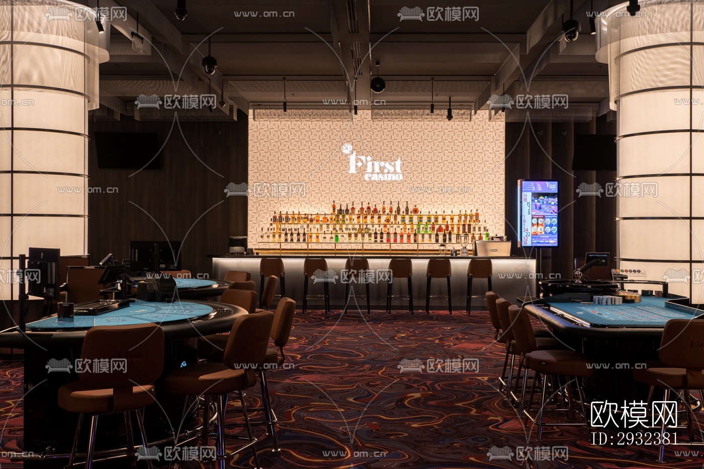 现代酒吧效果图下载（渲染图16）