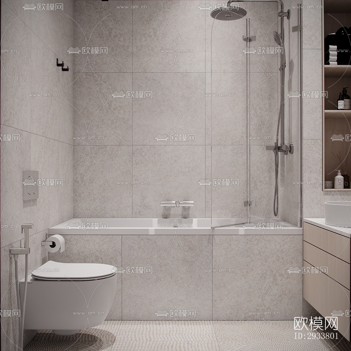 现代公寓效果图下载（渲染图16）