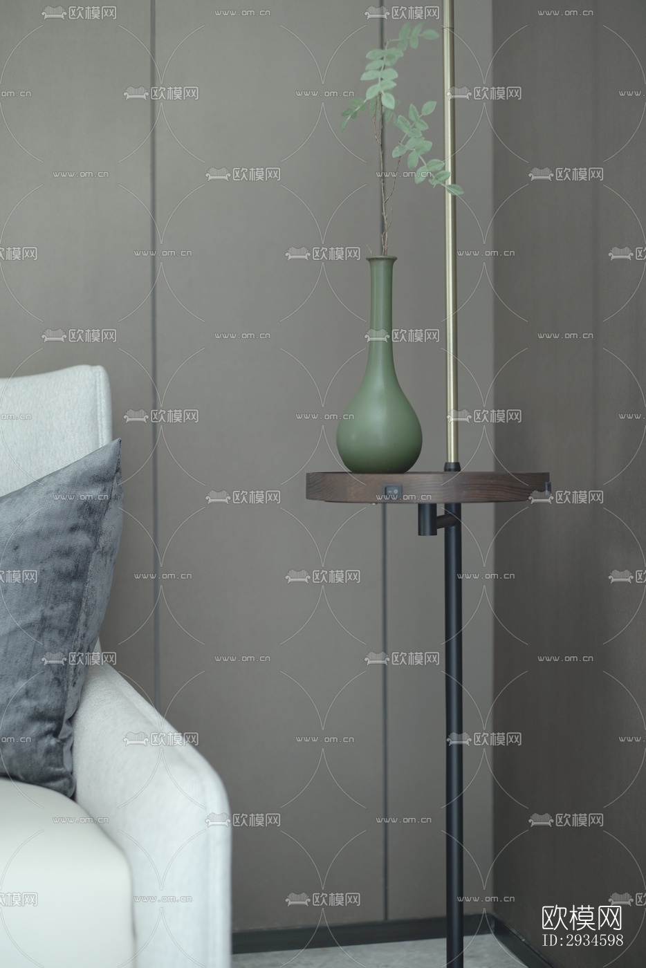 新中式平层效果图下载（渲染图15）