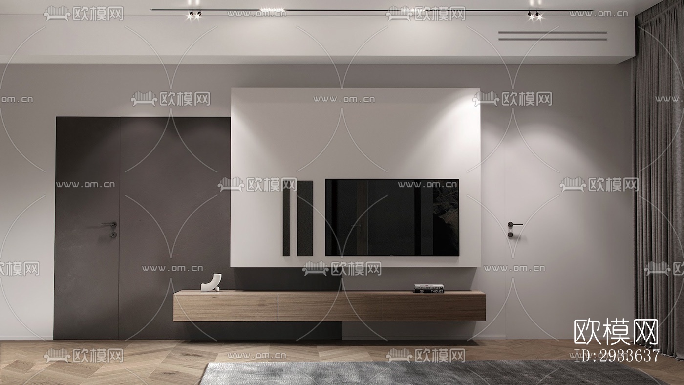 北欧公寓效果图下载（渲染图2）