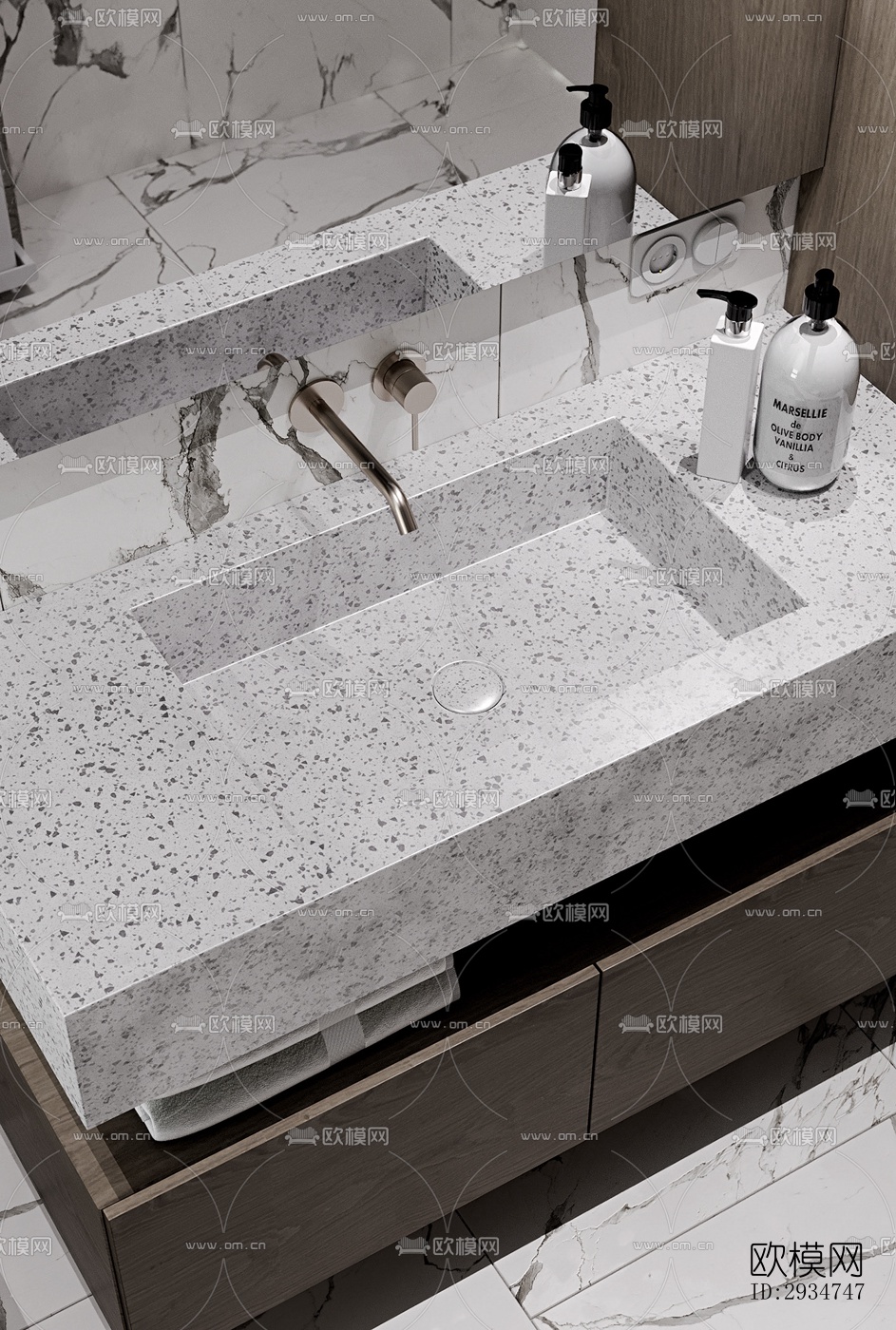 现代平层效果图下载（渲染图19）