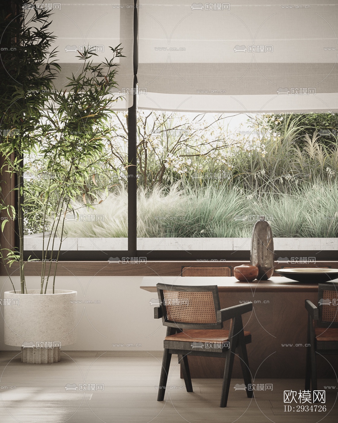 现代平层效果图下载（渲染图4）