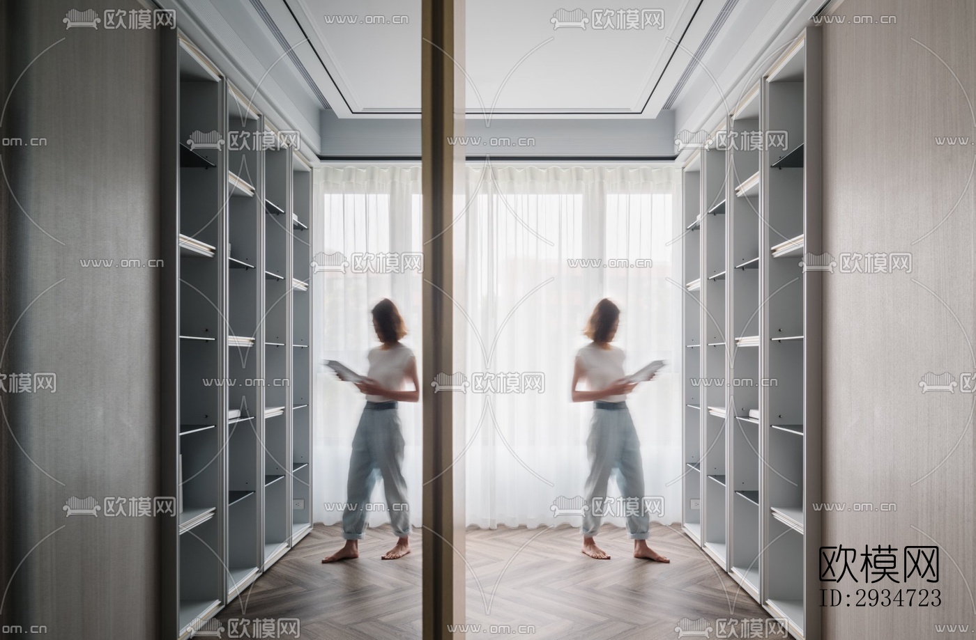 现代平层效果图下载（渲染图4）