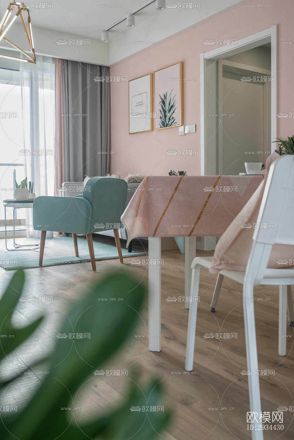 北欧平层效果图下载（渲染图14）