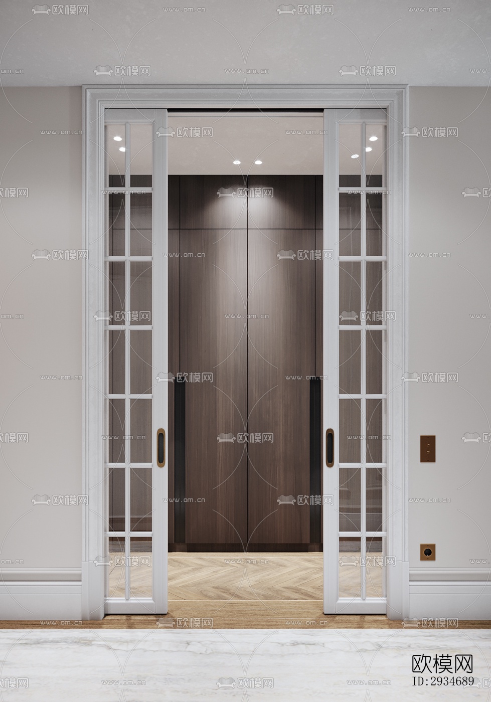 欧式平层效果图下载（渲染图10）