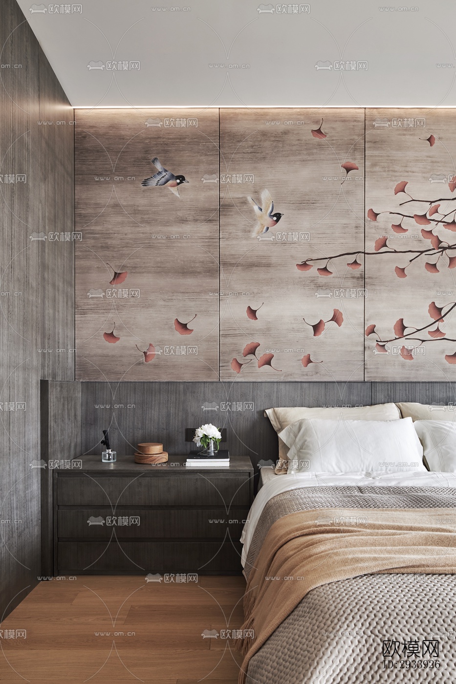 新中式别墅效果图下载（渲染图7）