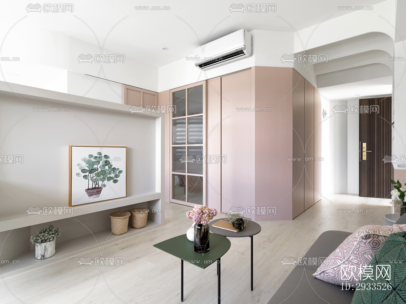 北欧公寓效果图下载（渲染图3）