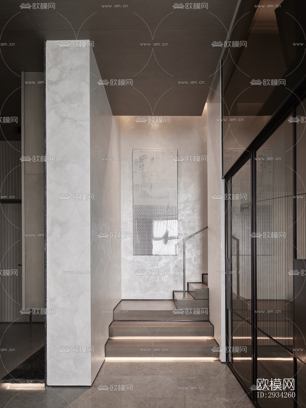 现代复式效果图下载（渲染图3）