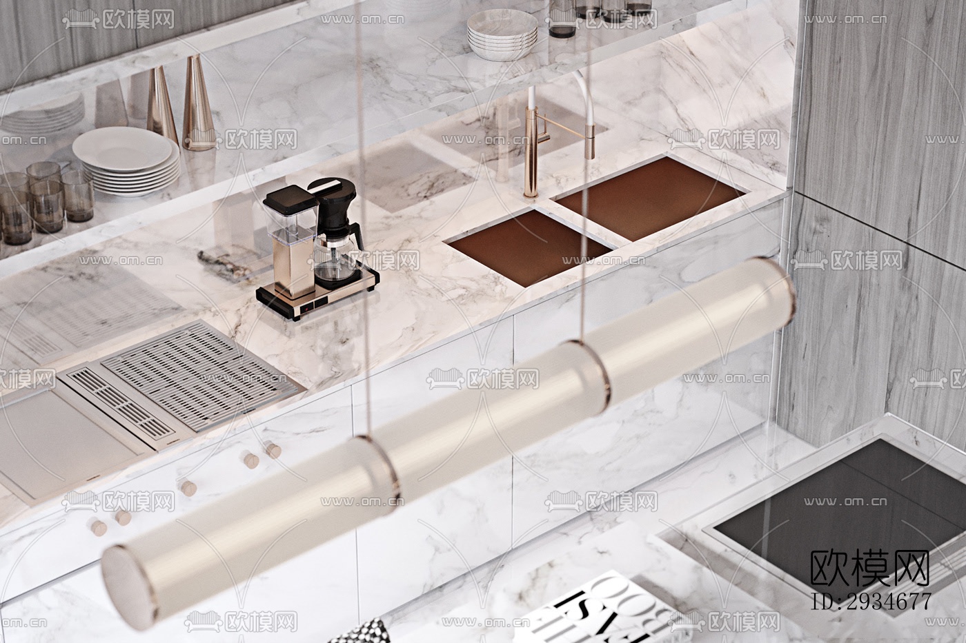 欧式平层效果图下载（渲染图5）