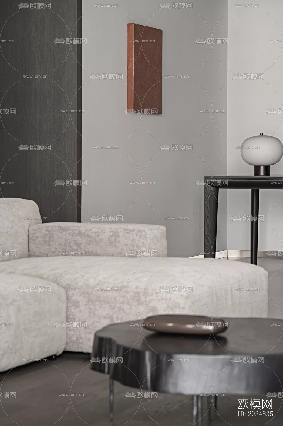 现代平层效果图下载（渲染图10）