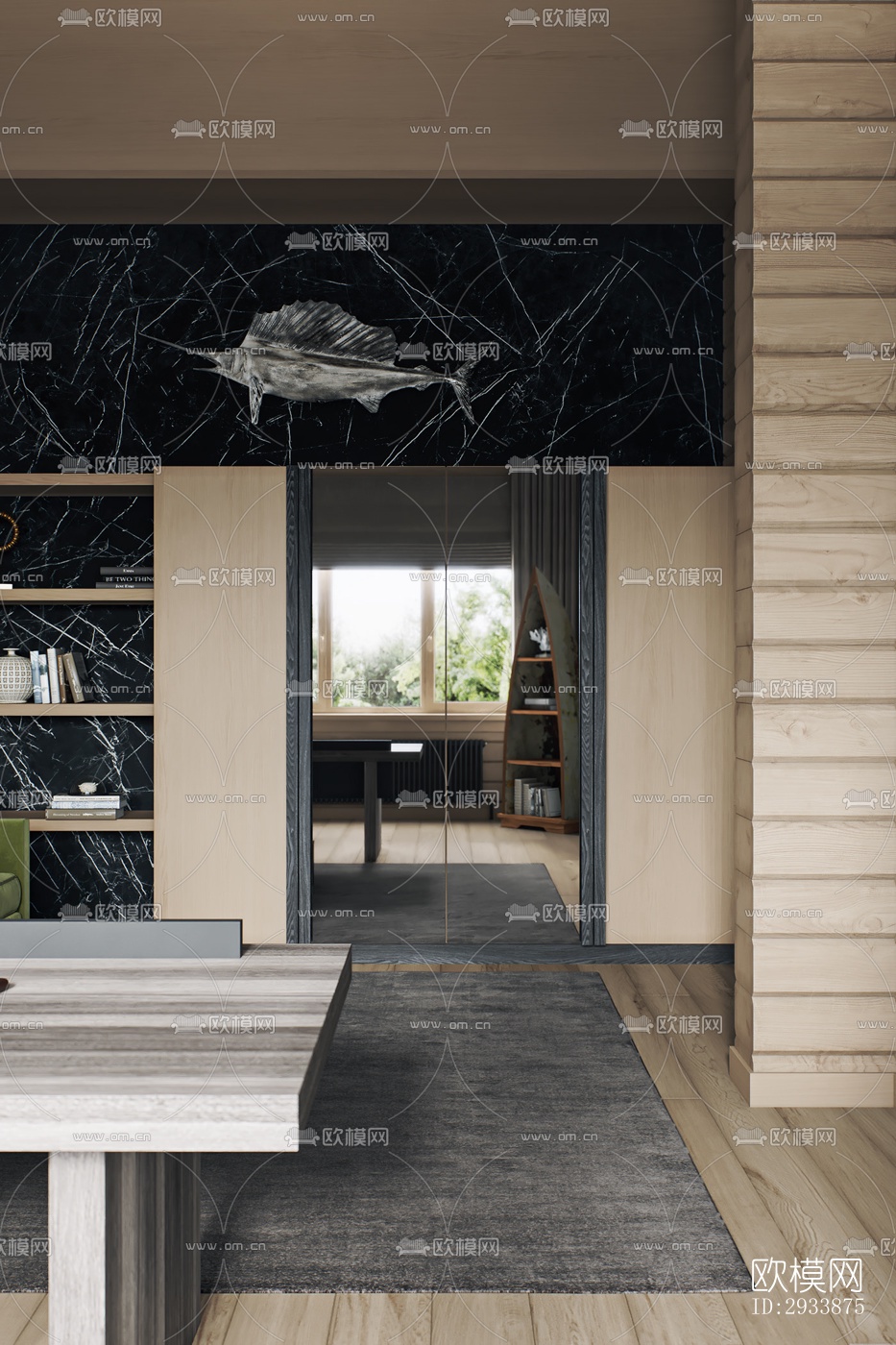 北欧别墅效果图下载（渲染图12）