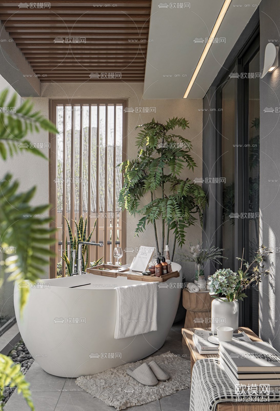 现代复式效果图下载（渲染图20）