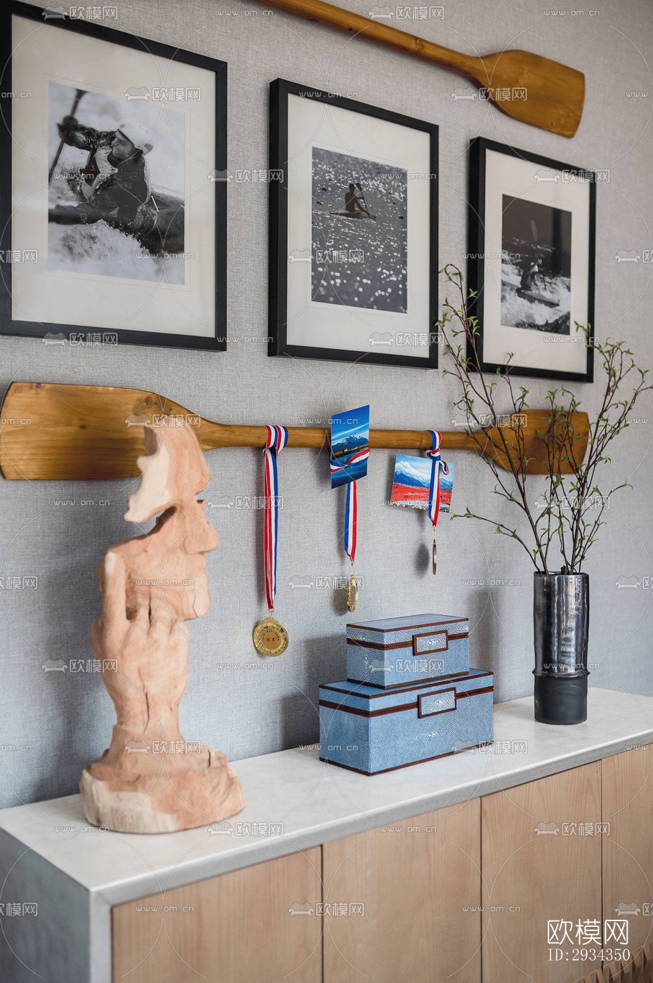 中式平层效果图下载（渲染图13）