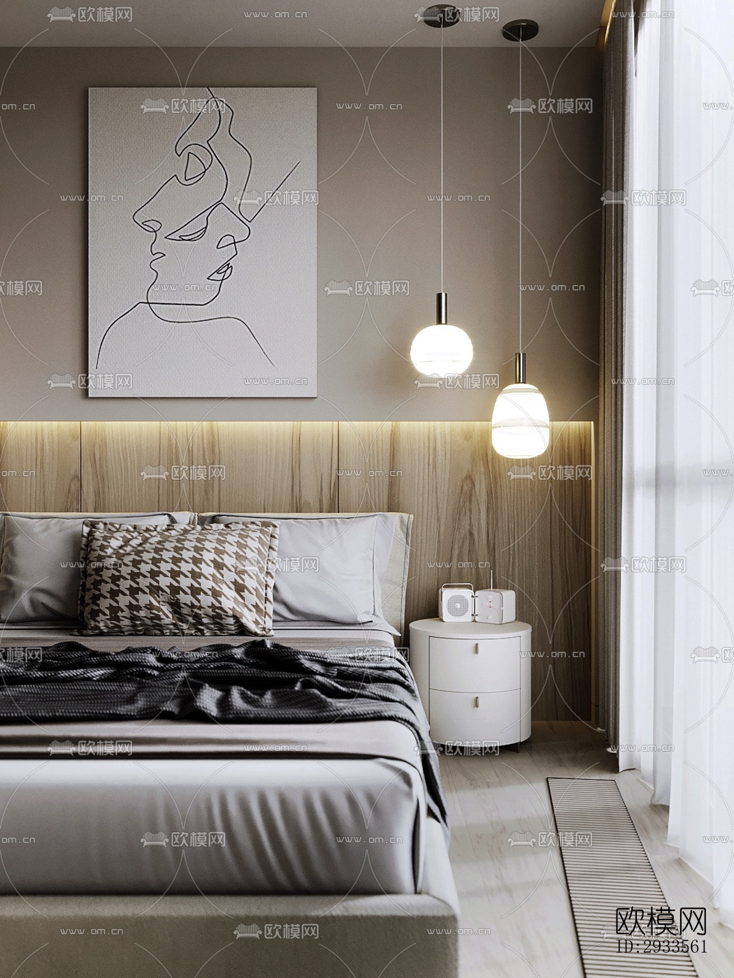 北欧公寓效果图下载（渲染图9）