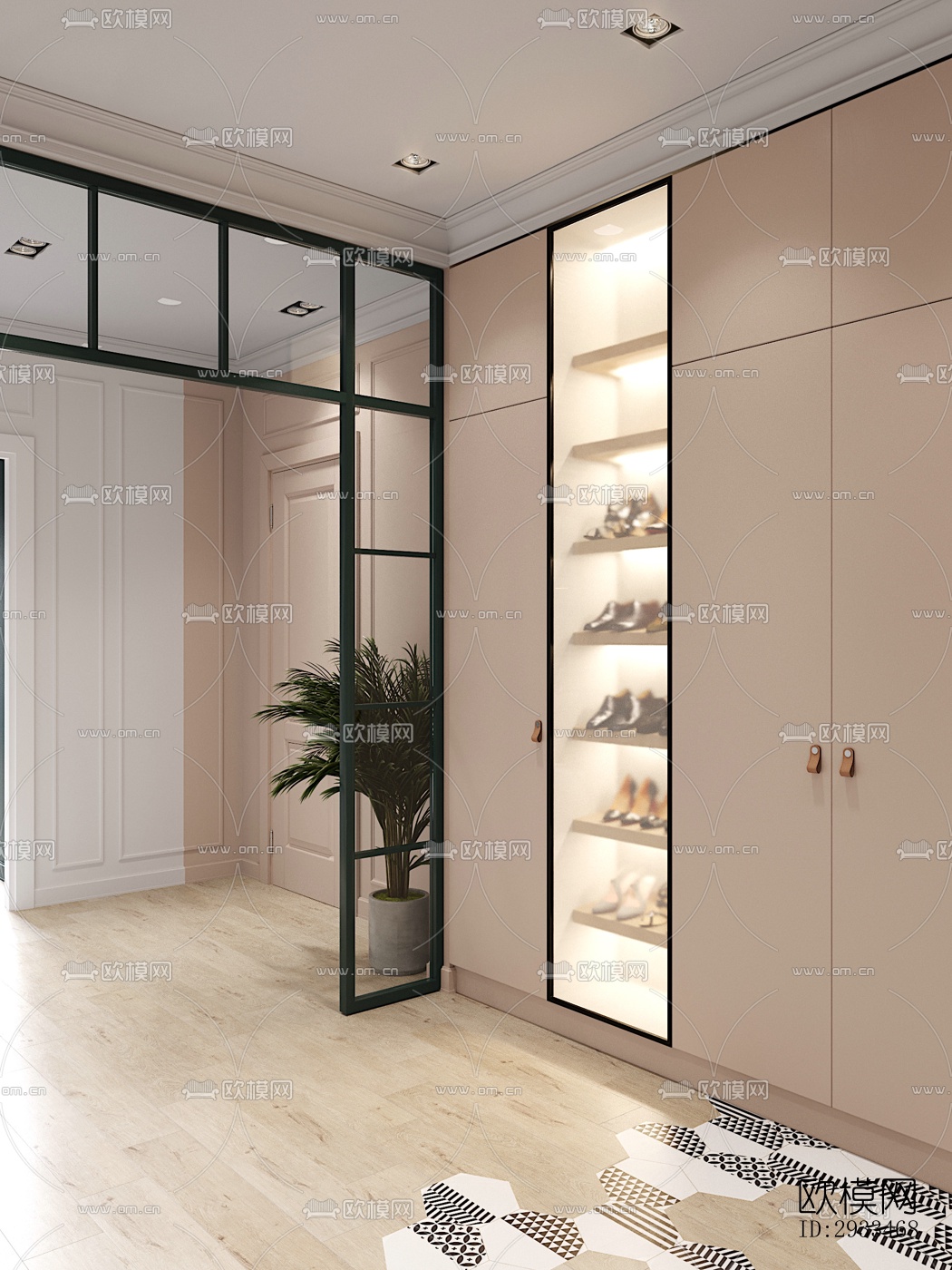 北欧公寓效果图下载（渲染图11）