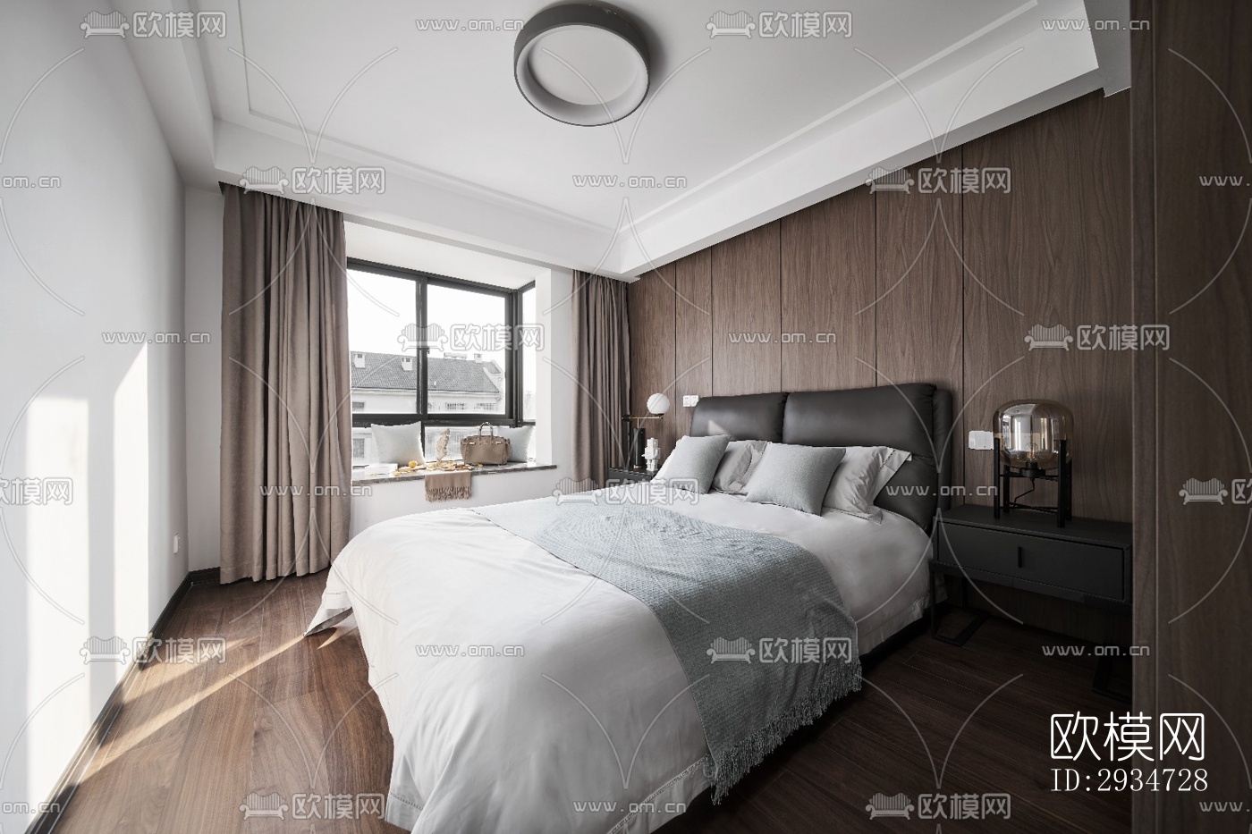 现代平层效果图下载（渲染图5）