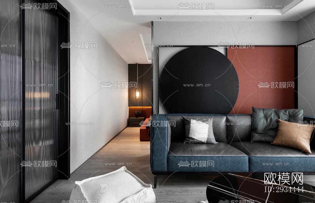 后现代平层效果图下载（渲染图11）