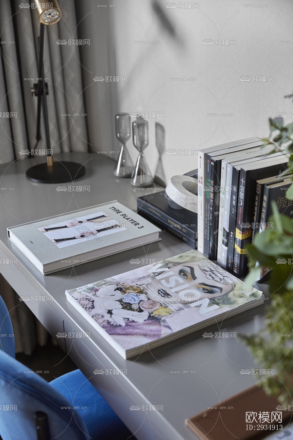 现代平层效果图下载（渲染图15）