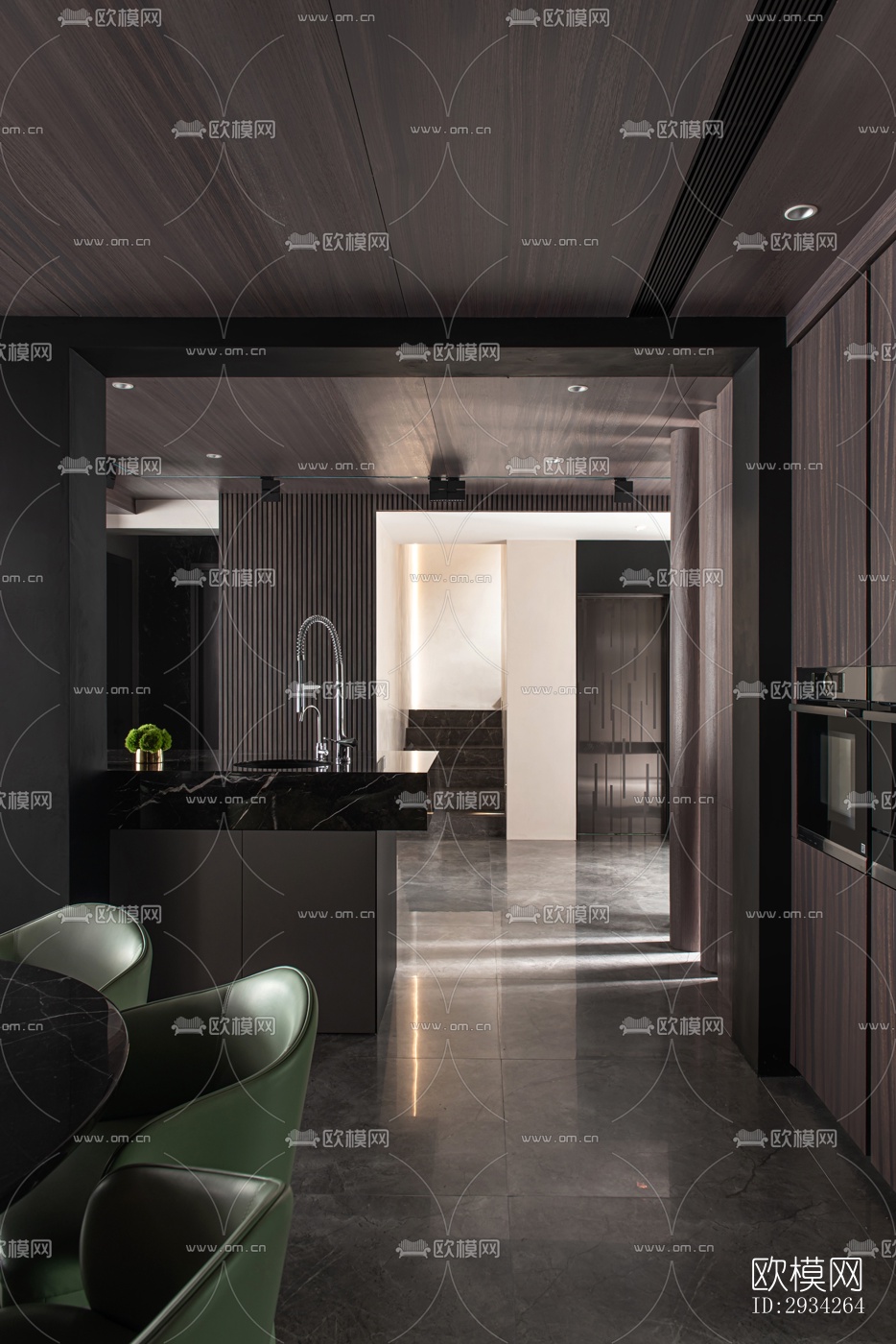 现代复式效果图下载（渲染图7）