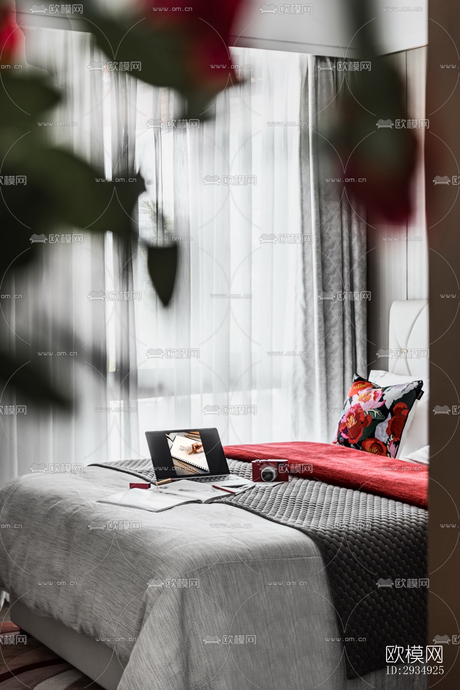 现代平层效果图下载（渲染图2）