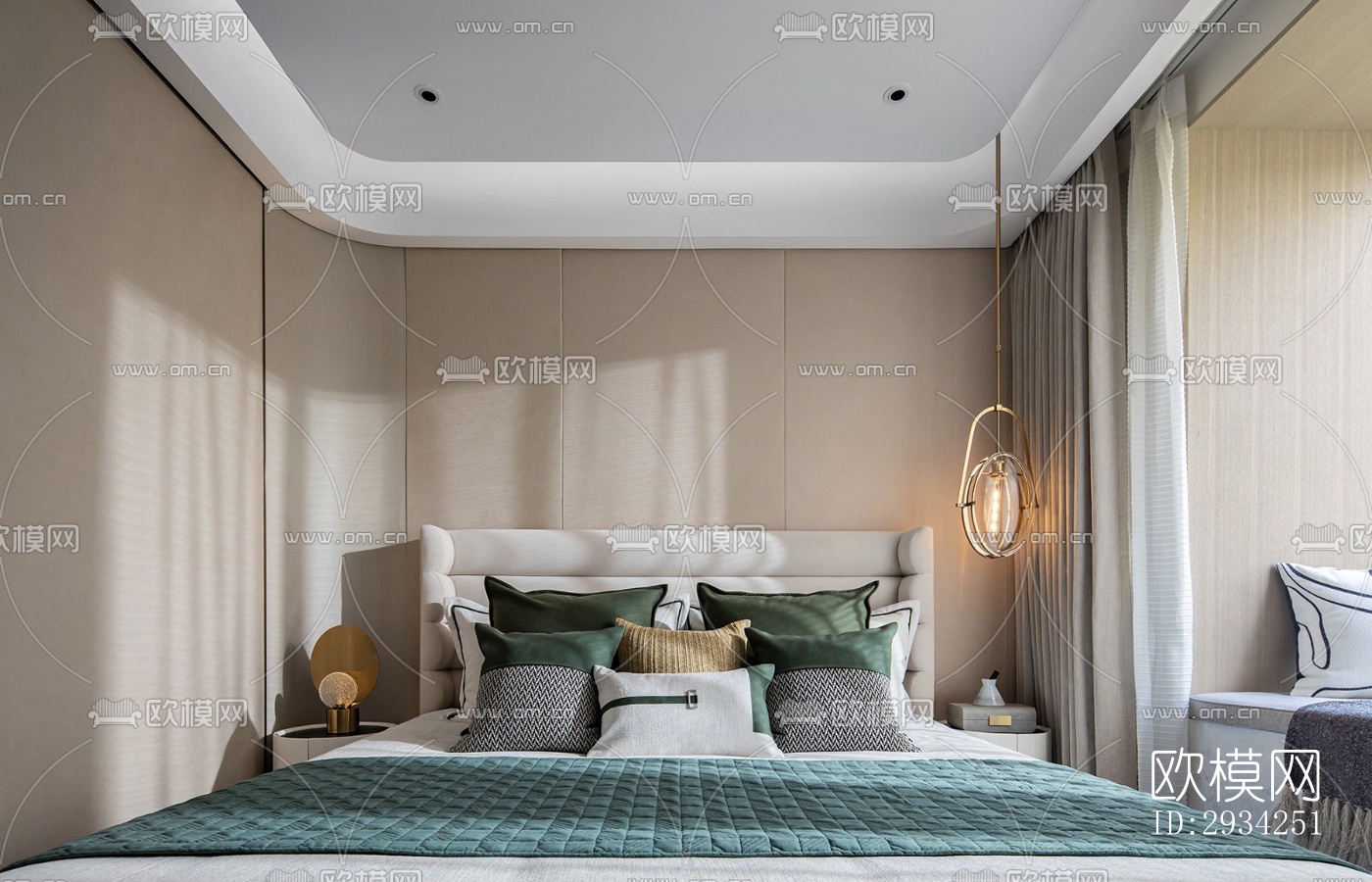 现代复式效果图下载（渲染图8）