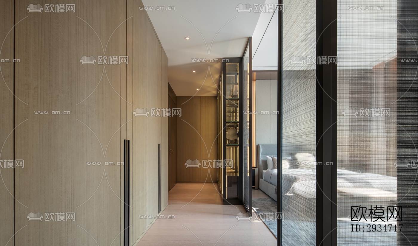 现代平层效果图下载（渲染图10）