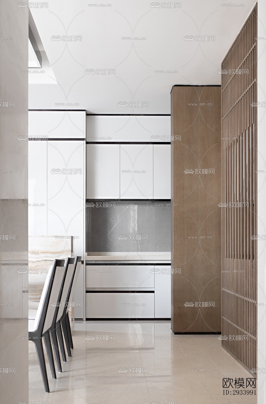 新中式别墅效果图下载（渲染图15）